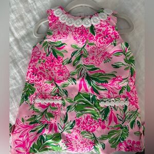 Lilly Pulitzer Floral Pink and Green Dress